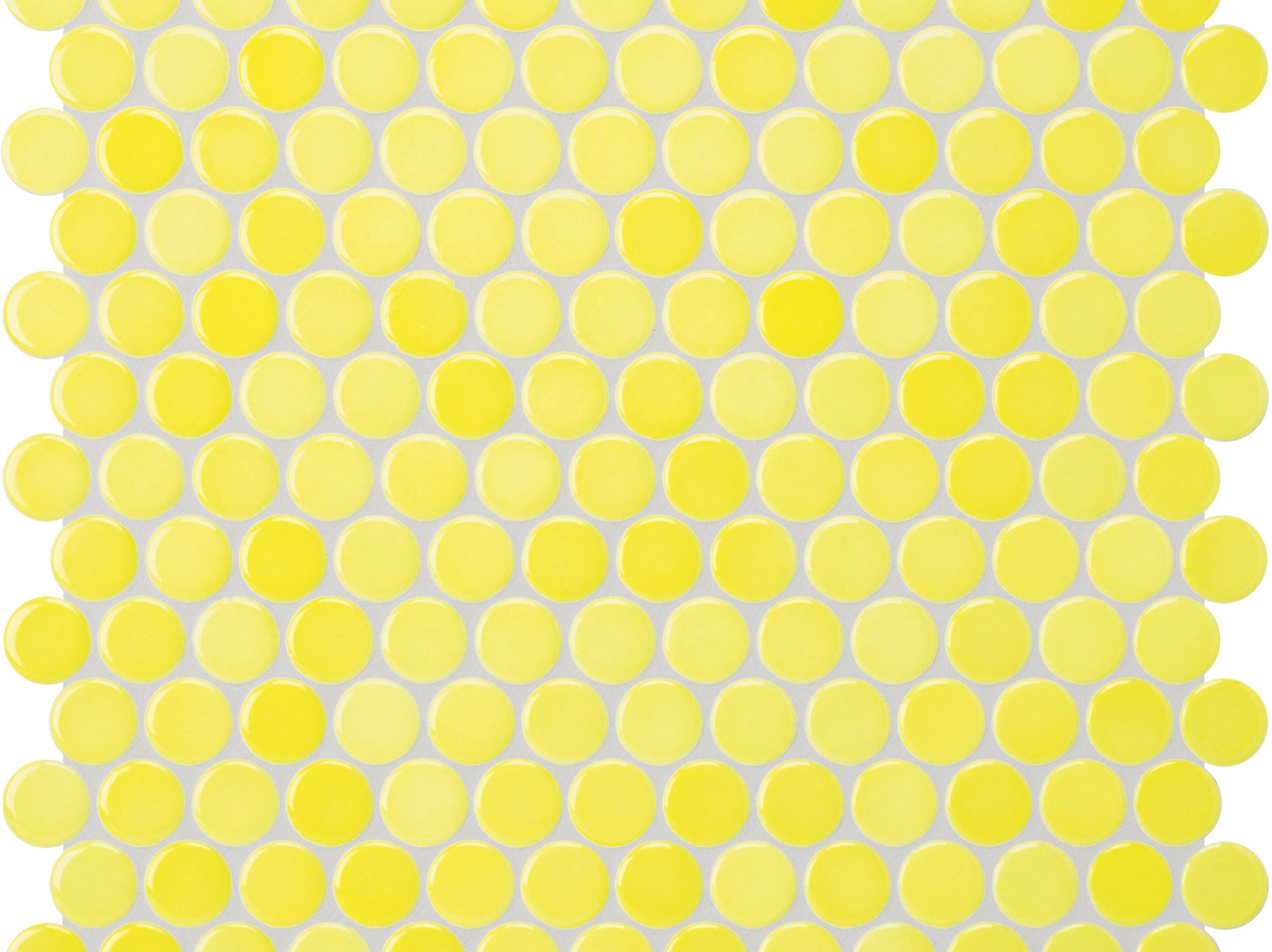 Apvali mozaika ᴓ2cm Lemon-Yellow