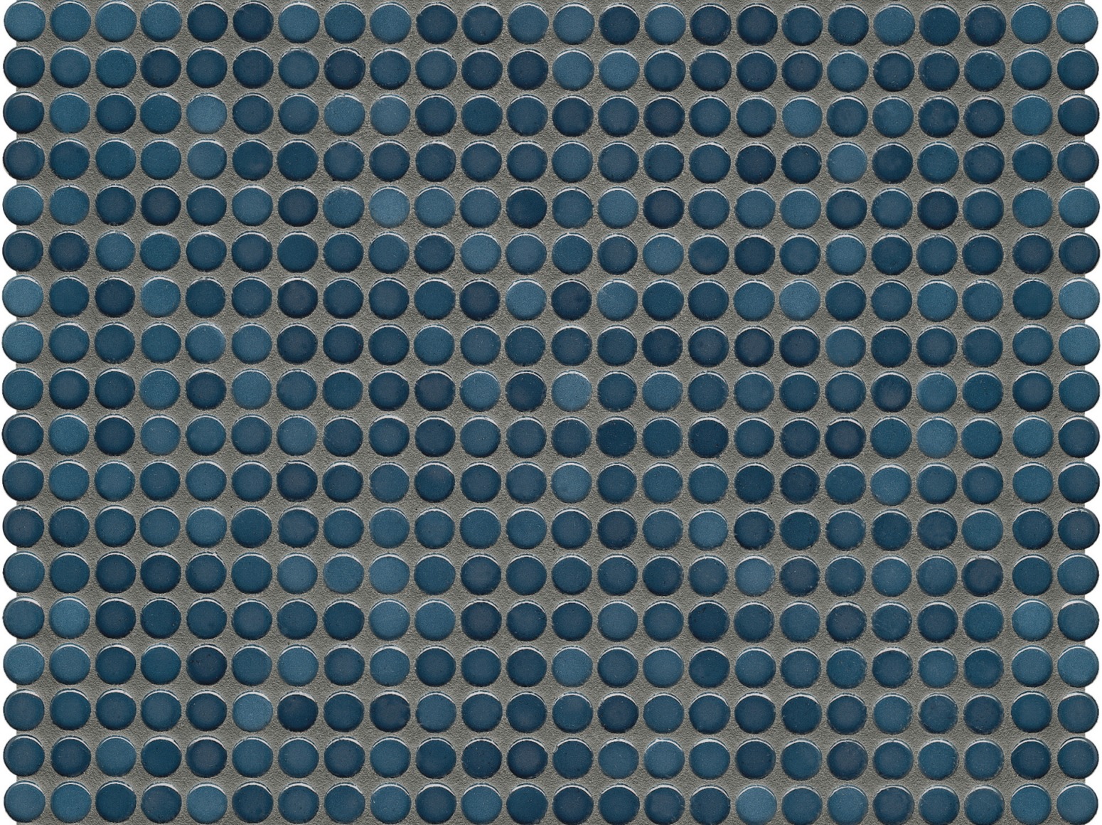 Apvali mozaika ᴓ1cm Steel Blue