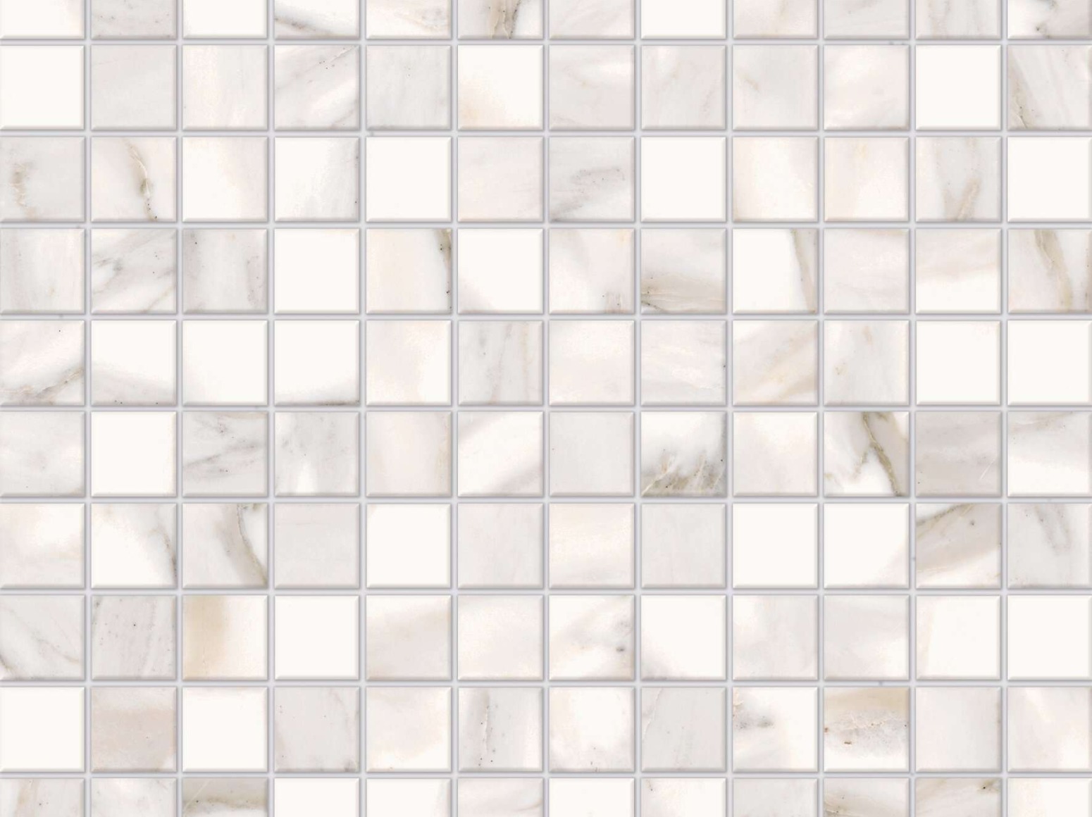  2,5x2,5cm Carrara White keraminė mozaika