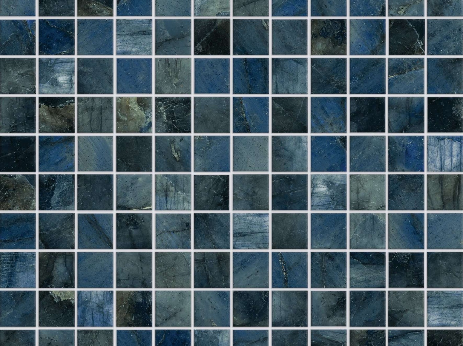  2,5x2,5cm Labradorit Blue keraminė mozaika