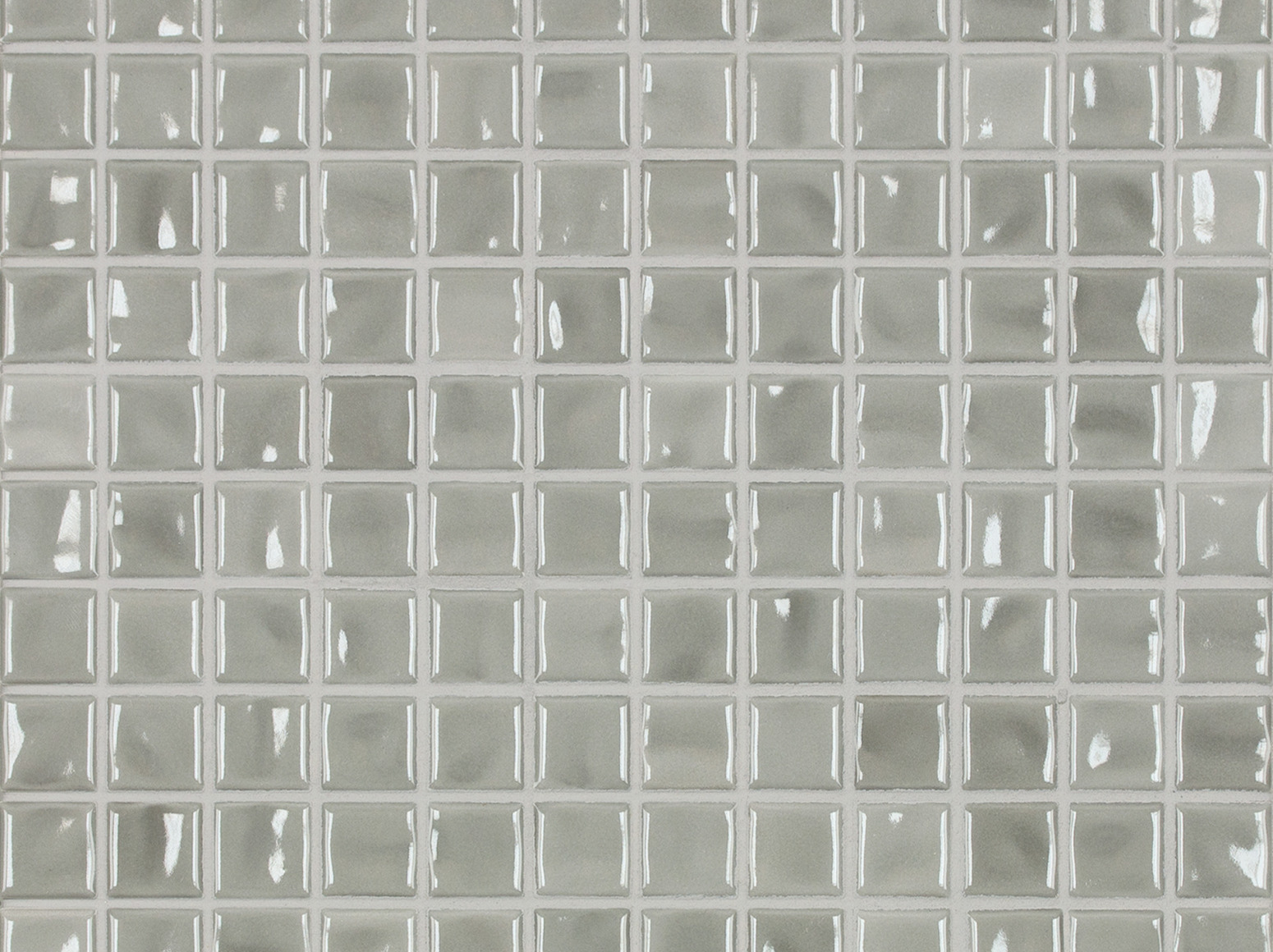 2,5x2,5cm Amano Light Gray glossy keraminė mozaika