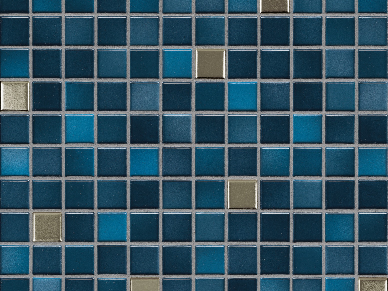 2,5x2,5cm Fresh  Midnight Blue-Mix Metallic keraminė mozaika