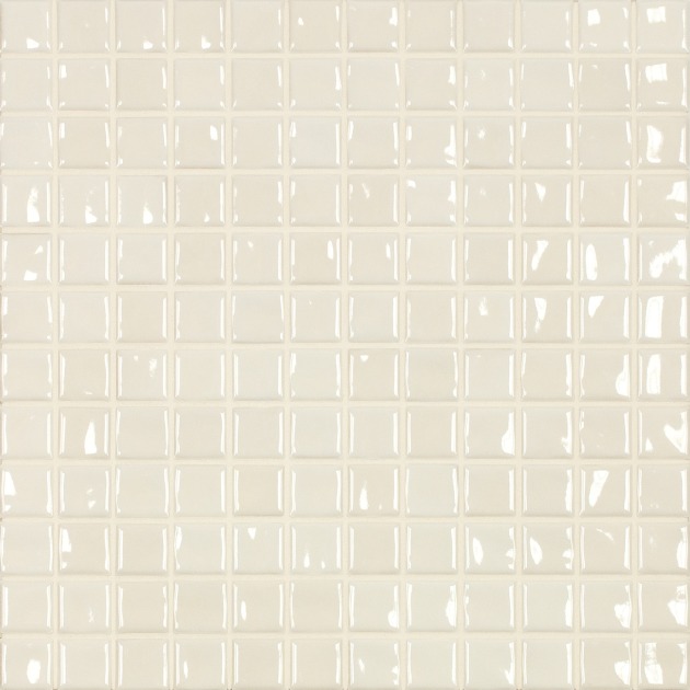 2,5x2,5cm Amano Creme glossy keraminė mozaika (2)