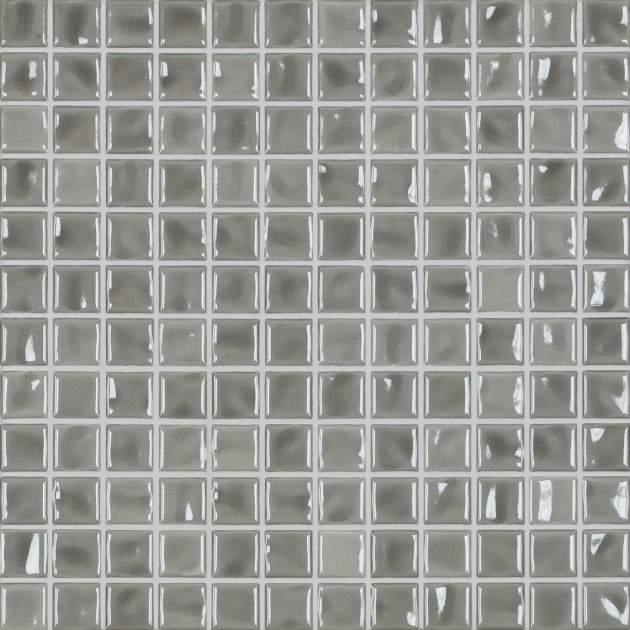 2,5x2,5cm Amano Medium Grey glossy keraminė mozaika (2)