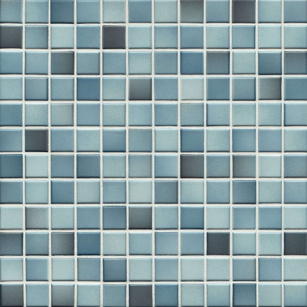 2,5x2,5cm Fresh Denim Blue-Mix keraminė mozaika (2)