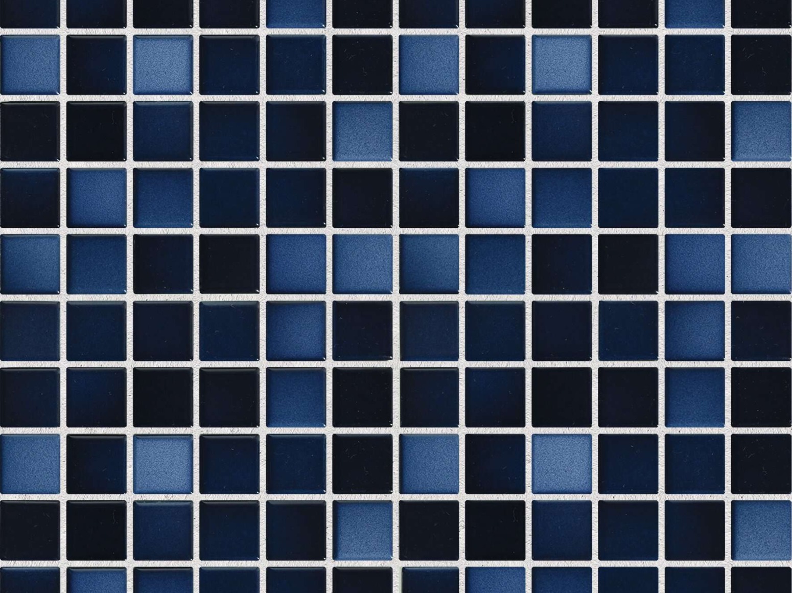 2,5x2,5cm Fresh Deep Blue Mix keraminė mozaika