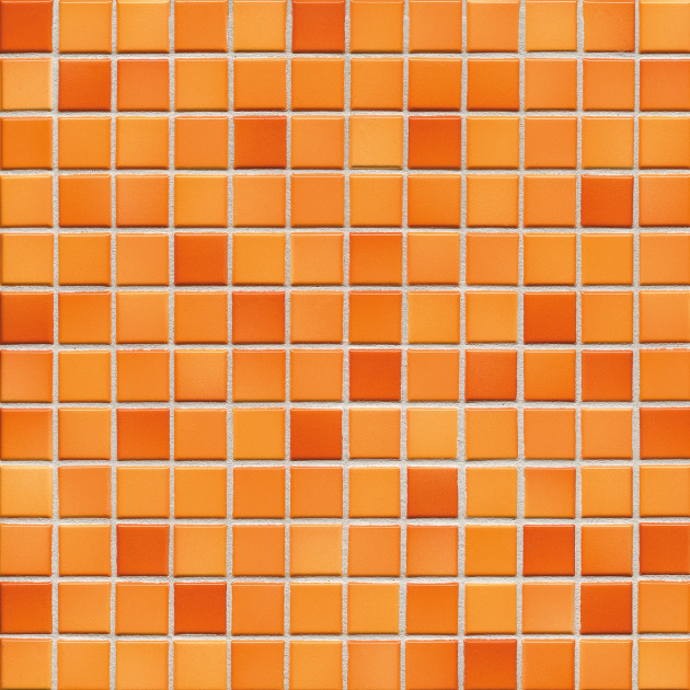 2,5x2,5cm Fresh Sunset Orange-Mix keraminė mozaika